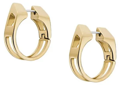 Immagine prodotto di Orecchini placcati oro con logo D, modello DX1671710