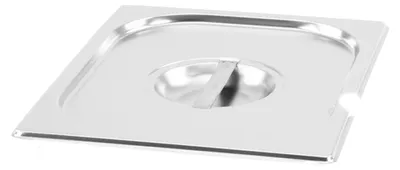 Produktbild von GN Deckel Gastronorm 1/2  mit Löffelaussparung aus Edelstahl GVK ECO