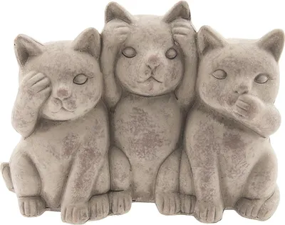 Zdjęcie produktu dla Clayre & Eef Dekoracja Kot 22x10x16 cm Szara terakota