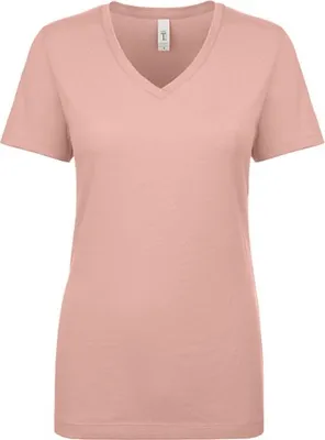 Immagine prodotto di Next Level Apparel 1540 | T ideale da donna con scollo a V, maglia leggera - Colore: Desert Pink - Taglia: XS