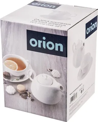 Produktbild von MONA Teekanne aus weißem Porzellan mit Tasse, 3 Stück