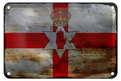 Produktbild von Blechschild Flagge Nordirland 18x12cm Flag Rost Dekoration