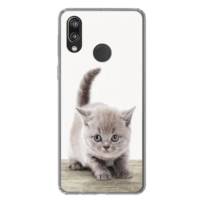 Produktbild von MuchoWow® Handyhülle Schutzhülle Hülle für Huawei P20 Lite (2020) Kätzchen - Katze - Haustiere - Jungen - Kinder - Mädchen Silikon Softcase Handy Hülle - Kartenhalter