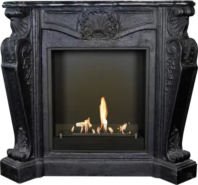Immagine prodotto di Caminetto a etanolo Xaralyn - Louis BIU-B - pietra naturale nera - riscaldamento 3 kW - caminetto da incasso incluso - caminetto decorativo