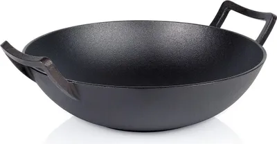 Image de Poêle wok en fonte, 36 cm