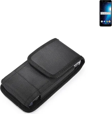 Produktbild von Holster Gürteltasche kompatibel mit Energizer Power Max P551S Holster Gürtel Tasche wasserabweisend Handy Hülle Schutz Hülle Outdoor schwarz