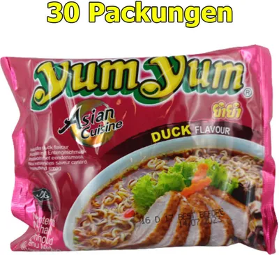 Produktbild von YUM YUM Instant Nudeln 60g Ente Packung 30er