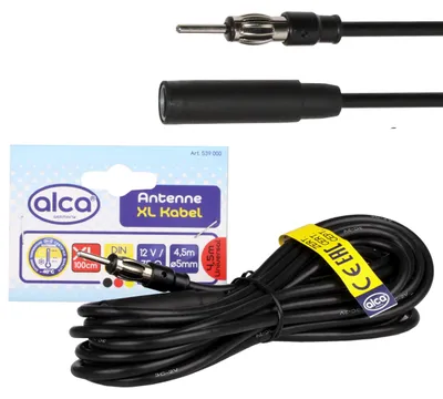Auto-Radio-Antennen-Verlängerungskabel 4,5 m, AM/FM, 75 Ohm