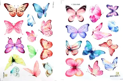 Produktbild von Schmetterling Wandtattoo für Kinderzimmer Mädchen, 2 Stück Schmetterlinge Wandtattoo, 25 Schmetterlinge Wanddeko, für Mädchen Babyzimmer Wohnzimmer Schlafzimmer Hause Küche Fenster Wanddekoration