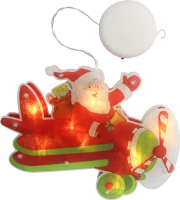 Image de Noël LED Père Noël Fenêtre Lumière étanche Chaîne de Lumière suspendue Décoration de fenêtre