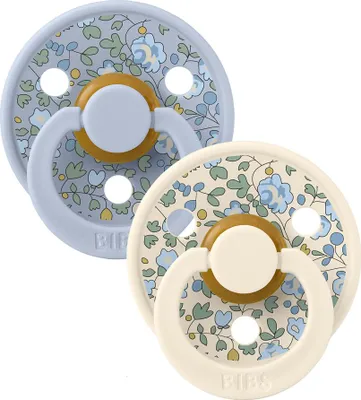 Obrázek produktu pro BIBS X LIBERTY Colour dudlíky z přírodního kaučuku 2ks vel. 2 Ivory / Baby Blue