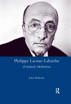 Immagine prodotto di Philippe Lacoue-Labarthe
