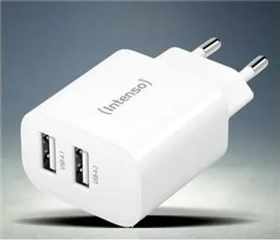 Produktbild von Intenso POWER ADAPTER 2XUSB-A/7802412, Universal, Drinnen, 100 - 240 V, 50/60 Hz, 24 W, 5 V
