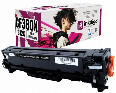 Produktbild von Inkdigo Toner CF380X für HP Color LaserJet Pro MFP M476dn, M476dw, M476nw – Schwarz, 4400 Seiten,, KI-generiertes Bild