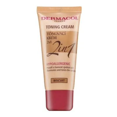 Produktbild von Dermacol Toning Cream 2in1 tonisierende und feuchtigkeitsspendende Emulsion zur Vereinheitlichung des Hauttons Biscuit 30 ml