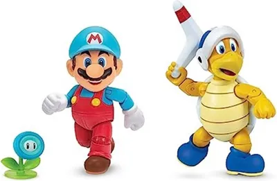 Image de Super Ice Mario à Boomerang Bro