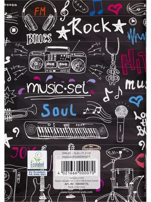 Produktbild von Hausaufgabenheft A5 48 Blatt 70 g/qm Motiv: Street