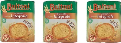 Produktbild von 3x Buitoni Granfetta Fette Biscottate Integrali mit Vollkornmehl 40 fette Vollkorn Zwieback Kekse 300g