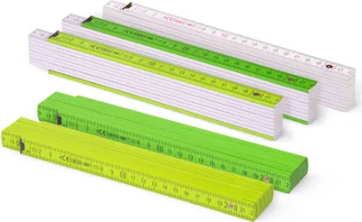 Produktbild von Metrie, Block-52 Zollstock, grün-töne 5er set, 2 m
