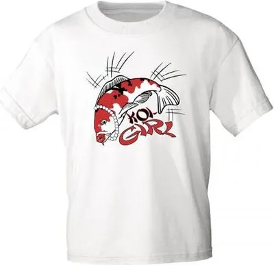 Produktbild von Kinder T-Shirt mit Print - KOI GIRL - KO107 weiß - Gr. 98-164 Größe - 152/164
