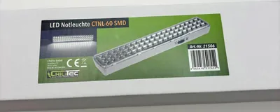 Image de Lampe de secours LED 4W 60 LEDs Batterie 3 niveaux de luminosité Blanc