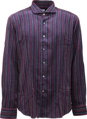 Produktbild von 0942AG camicia uomo BAGUTTA blue/multicolor slim fit shirt man