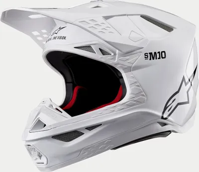 Zdjęcie produktu dla Kask motocrossowy Alpinestars Sm10 Solid Wh Rozmiar: M