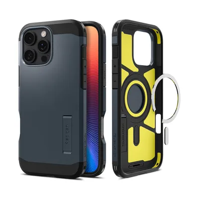 Produktbild von Spigen Tough Armor AI (MagFit), Cover, Apple, iPhone 16 Pro Max, 17,5 cm (6.9"), Grau