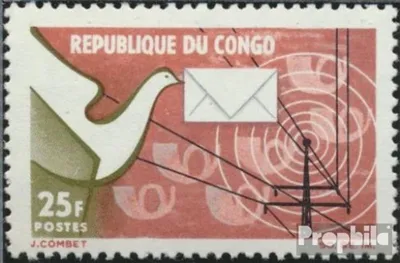 Produktbild von Briefmarken Kongo (Brazzaville) 1965 Mi 61 (kompl.Ausg.) postfrisch Post und Fernmeldewesen