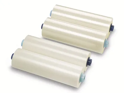 Produktbild von GBC Ezload Laminierfilm 305mmx60m 2x125 Micron glänzend, Transparent, 125 µm, Glanz, Glänzend, 60 m, 0,125 mm