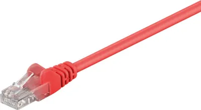 Produktbild von CAT 5e Patchkabel, U/UTP, rot Kupferkaschierter Aluminiumleiter (CCA)