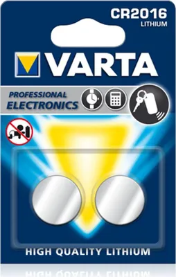 Produktbild von Varta LITHIUM Coin CR2016 (Knopfzellenbatterie, 3V) Blister mit 2 Stück
