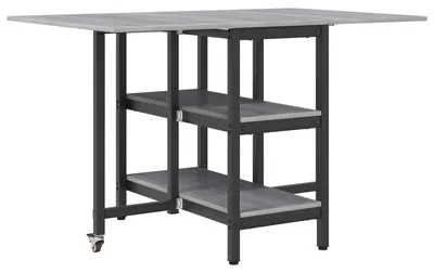Obrázek produktu pro vidaXL Jídelní stůl 122 x 80 x 76,5 cm dřevotřísková deska šedá Sonoma