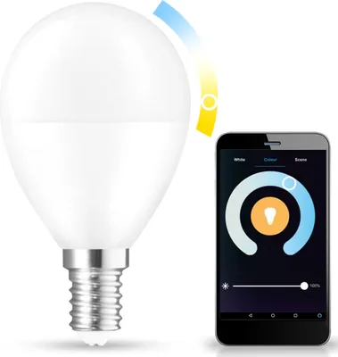 Produktbild von Spectrum Smart LED Tropfen 5W = 36W E14 matt Warmweiß bis Tageslichtweiß 2700K - 6500K Tuya Wi-Fi dimmbar