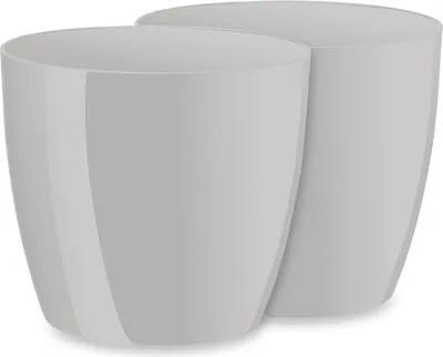 Produktbild von Garronda Blumentopf 2 Stück GD-0031 (Hellgrau03, ⌀ 14, H 12,5cm)