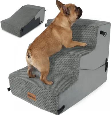 Image de Rampes pour chiens, 40 cm, 2 en 1, en mousse, avec surface antidérapante, housse lavable, pour chiens