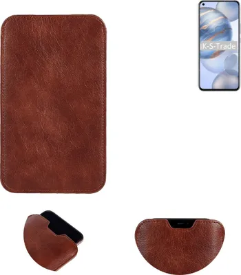 Produktbild von K-S-Trade Schutzhülle Handyhülle kompatibel mit Huawei Honor 30 Handytasche Kunstleder Sleeve in braun