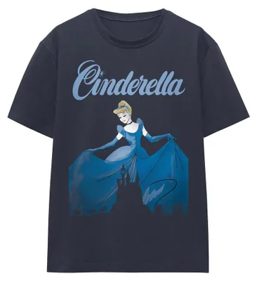 Image de Cinderella - T-shirt « Vintage Dress » pour femme TV34666 (M) (bleu marine)