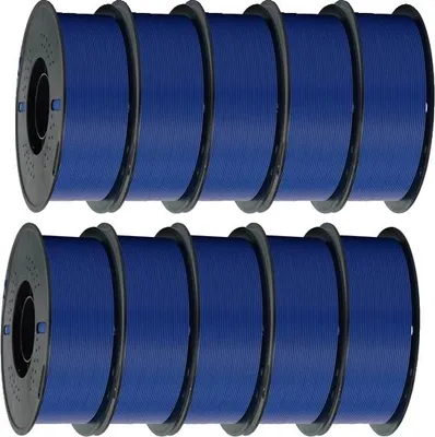 Obrázok produktu pre filament pre 3D tlačiarne, vysoká rýchlosť, rôzne možnosti materiálu, PLA modrý 10 kg
