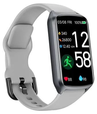 Immagine prodotto di Orologio fitness donna uomo, 20+ modalità di allenamento, monitoraggio SpO2, monitoraggio del sonno, contapassi frequenza cardiaca, activity tracker impermeabile 5ATM (grigio)