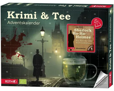 Produktbild von Adventskalender 'Krimi & Bio-Tee-Adventskalender' bestückt