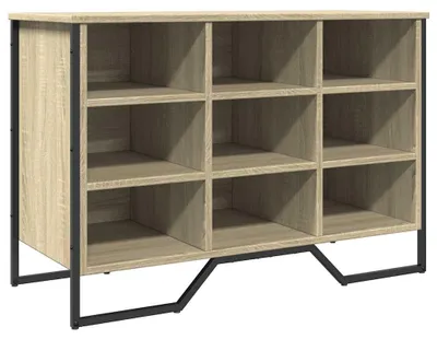 Image de vidaXL Étagère à chaussures Chêne Sonoma 90x38x61,5 cm Matériau dérivé du bois