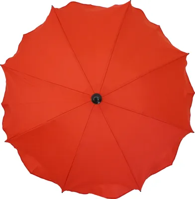 Produktbild von Skyline Sonnenschirm für Kinderwagen flexiblem Befestigungsarm UV-Schutz50+ Sonnensegel Sonnenschutz Kinderwagen-Sonnensegel, Ø63cm, Rot