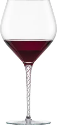 Image de Zwiesel, lot de 2 verres à vin "Burgunder Spirit", couleur rose, modèle 121639, + un cadeau, fabrication artisanale