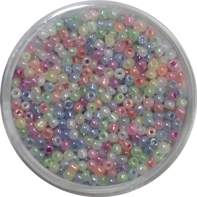 Produktbild von Rocailles 2,6mm, 17g pastell-Mix