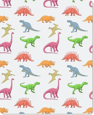Produktbild von MuchoWow® Mauspad Mousepad Muster - Dino - Kinder - Farben - Kinder - Junge 30x40 cm - Mousepads - Maus Mat - Pad - Mausunterlage - Mausmatten