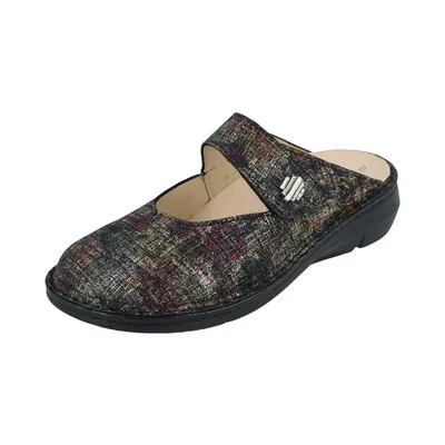 Obrázek produktu pro Finn Comfort Roseau dámská obuv, mule, kůže, multi, letní obuv, NOVINKA - dámská obuv, mule/oddělovač prstů, vícebarevná, kůže (brokát)