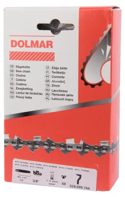 Obrázek produktu pro Dolmar 528099768 S-70 Řetěz řetězové pily 18"/45 cm - 68 článků - 3/8" - 1,5 mm