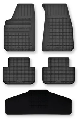 Obrázok produktu pre Gumové vaničkové autokoberce s tunelom pre: Toyota Land Cruiser J90 / J95 1996-2001 čierne 5 ks