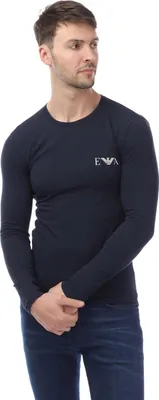 Produktbild von Emporio Armani - T-Shirt für Herren Langärmlig GT4220 (S) (Marine)